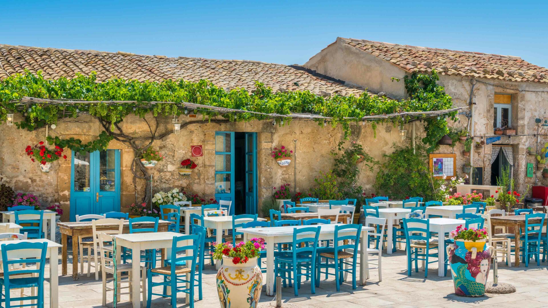 Sicilie Marzamemi restaurant