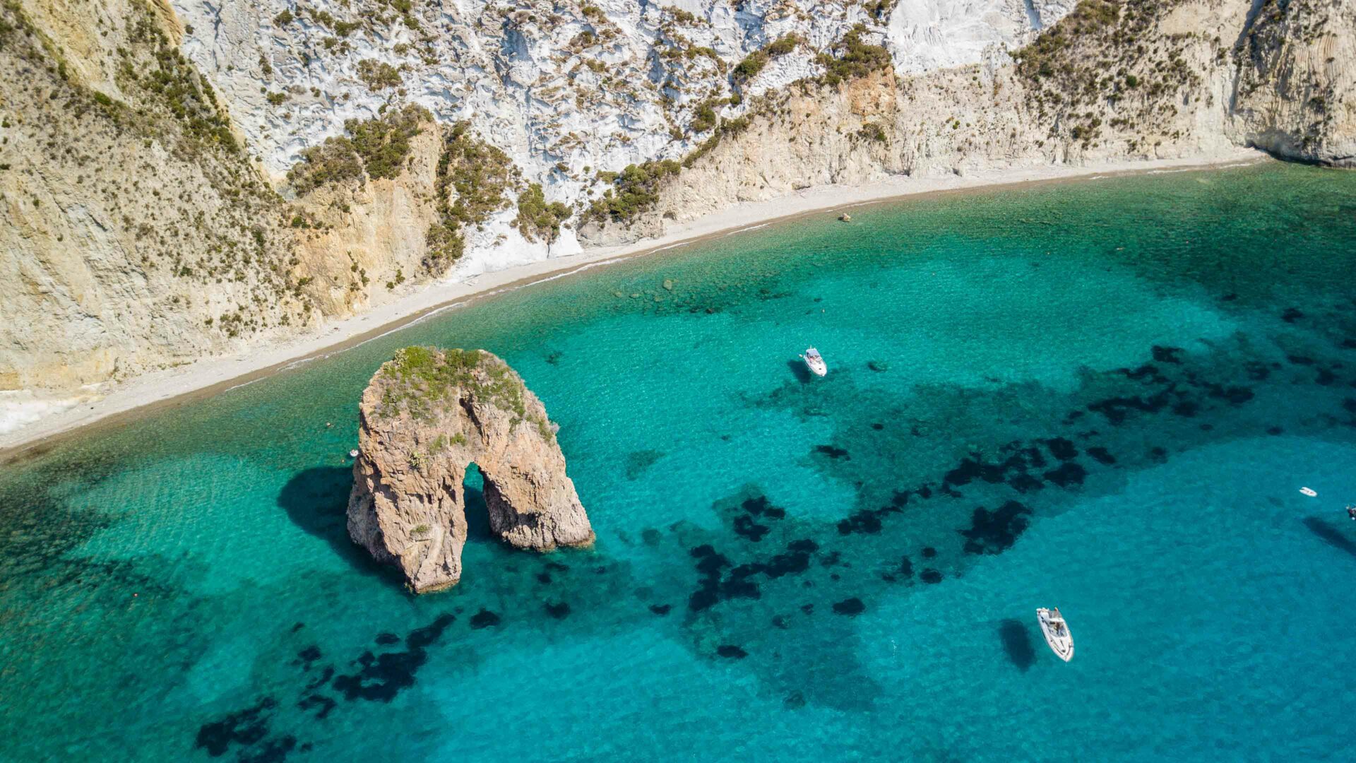 Lazio strand Cala Felci Ponza Island