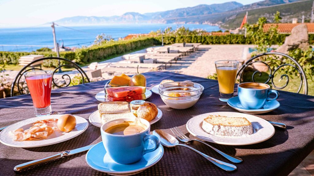 Restaurants uitzicht op Sardinië