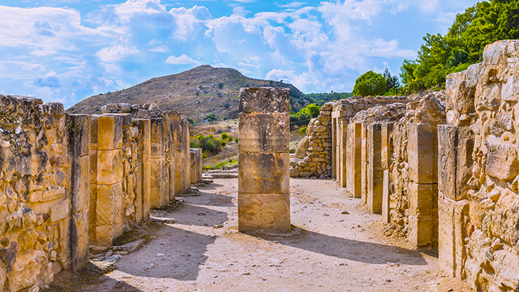 In Kreta is het historische Phaistos te vinden