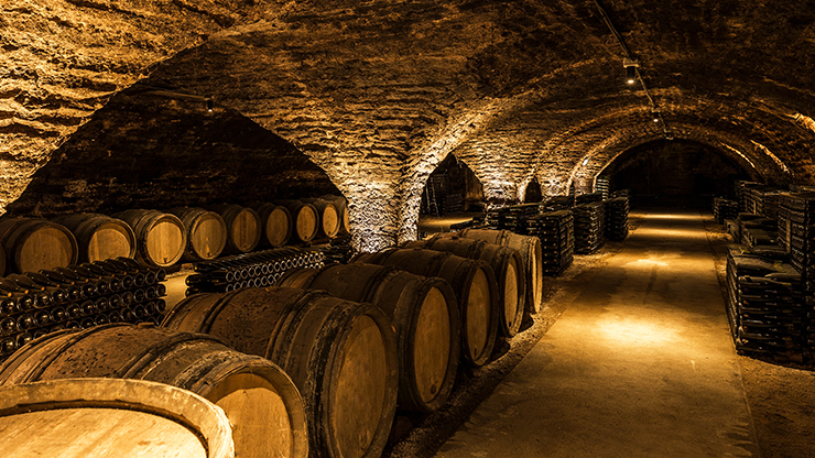 Wijnvatten in Montepulciano